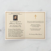 宗教ヴァージンマリアグアダループカトリック葬儀 カード (内部)