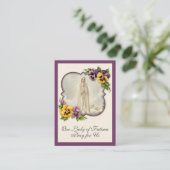 宗教ヴァージンマリアファティマカトリック祈りの言葉  名刺 (スタンド正面)