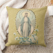 宗教ヴァージンマリエスヴィンテージバラ   クッション (ブランケット)