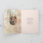 宗教ヴァージンマリーイエスカトリックヴィンテージカード カード (内部)