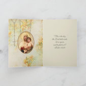 宗教ヴァージンマリーイエスカトリックヴィンテージカード カード (内部)