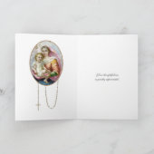 宗教ヴァージンマリーイエズスカトリックコラージュカード カード (内部)