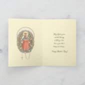 宗教ヴァージンマリーバラカトリック母の日 シーズンカード (内部)