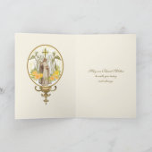 宗教ヴァージンマリーファティマヴィンテージフローラカード カード (内部)