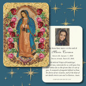 宗教ヴァージンメアリーグアダルーペカトリック葬儀 プレイスカード