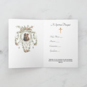 宗教ヴァージンメアリースピリチュアルブーケ祈りの言葉  カード (内部)