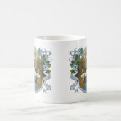 宗教ヴァージンメアリースリープベビーイエス  コーヒーマグカップ (中央)