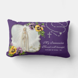 宗教ヴァージンメアリーファティマロザリーカトリック ランバークッション