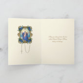 宗教ヴァージンメアリーフローラカトリックの仮定 カード (内部)