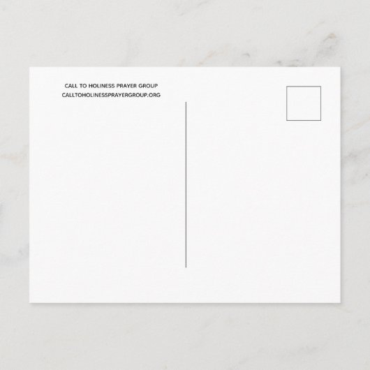 宗教ヴァージンメアリーマリアンクロスブルーフラワーズ  ポストカード (裏面)