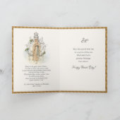 宗教ヴァージンメアリールルドサンベルナデット  カード (内部)