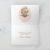 宗教ヴァージンメアリーロザリオベビーイエス カード (内部)