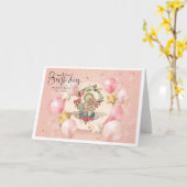 宗教ヴァージンメアリーロザリオベビーイエス カード (黄色い花)