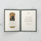 宗教ヴァージンメアリー前提誕生日 カード (内部)