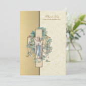 宗教ヴァージンメアリー悔やみや弔慰葬弔慰 サンキューカード (スタンド正面)