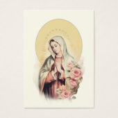 宗教ヴァージンメアリー葬儀記念祈りの言葉 (正面)