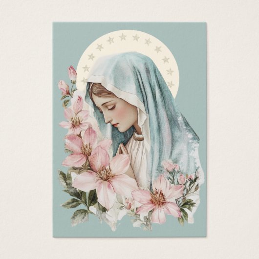 宗教ヴァージンメアリー葬儀記念祈りの言葉 (正面)