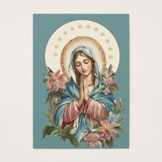 宗教ヴァージンメアリー葬儀記念祈りの言葉 (正面)