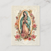 宗教ヴァージンメアリー葬式グアダルーペ プレイスカード (正面)