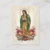 宗教ヴァージンメアリー葬式グアダルーペ プレイスカード (正面)