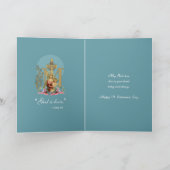 宗教ヴァージンメアリー·イエス·バレンタイン·カード シーズンカード (内部)