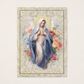 宗教ヴァージンメアリ葬儀祈りの言葉カード (正面)