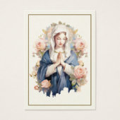 宗教ヴァージンメアリ葬儀祈りの言葉カード (正面)