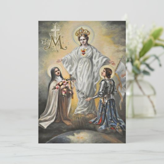 宗教ヴァージンメアリ・セント・テリーズ・ジョアン・オブ・アーク カード (スタンド正面)