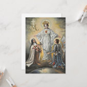 宗教ヴァージンメアリ・セント・テリーズ・ジョアン・オブ・アーク カード (正面/裏面インサイチュ)