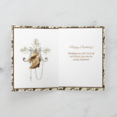 宗教ヴァージンメリーイエスカトリックヴィンテージカード カード (内部)