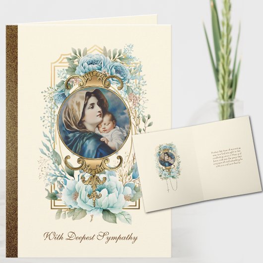 宗教ヴァージンメリーイエスカトリック同情カード カード