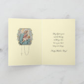 宗教ヴァージンメリーイエスカトリック母の日 シーズンカード (内部)