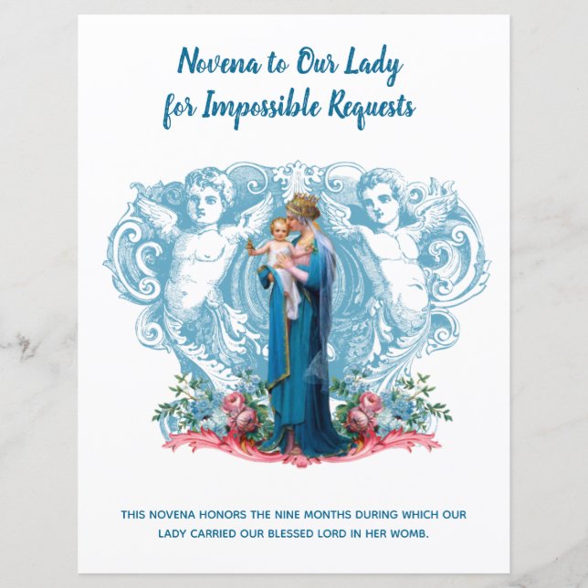 宗教ヴァージンメリーイエズアンジェルズカトリック祈りの言葉 (正面)