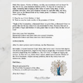 宗教ヴァージンメリーイエズアンジェルズカトリック祈りの言葉 (裏面)