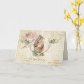 宗教ヴァージンメリーイエズス卒業カトリック カード (黄色い花)