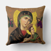 宗教ヴァージンメリーイエズパーペチュアル救済 クッション (裏面)