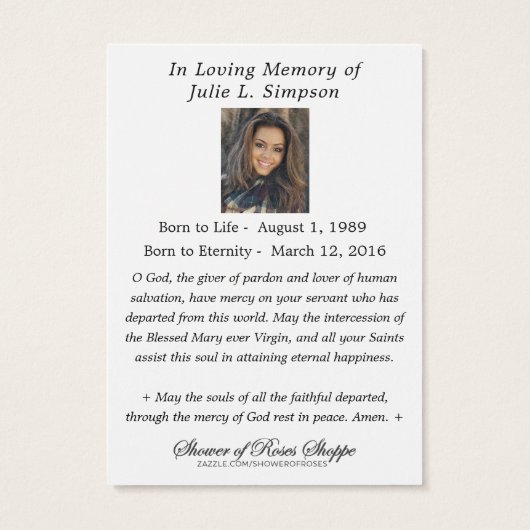 宗教ヴァージンメリーイエズ葬式カトリック (裏面)