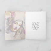 宗教ヴァージンメリーカトリックフローラ カード (内部)