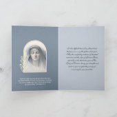 宗教ヴァージンメリーカトリック悔やみや弔慰哀悼 カード (内部)