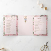 宗教ヴァージンメリーカトリック祈りの言葉フローラ 三つ折りカード (内部)