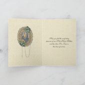 宗教ヴァージン母メアリー悔やみや弔慰弔意 カード (内部)