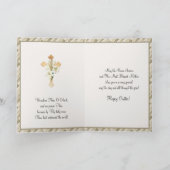 宗教ヴィンテージハッピーイースターヴァージンメアリパシャ カード (内部)