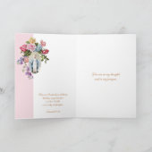 宗教ヴィンテージバラロザリオフローラカトリック カード (内部)