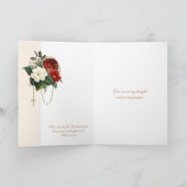 宗教ヴィンテージバラヴァージンメアリーカソリックカード カード (内部)