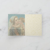 宗教ヴィンテージヴァージンマリーチャイルドイエス カード (内部)