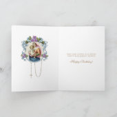 宗教ヴィンテージヴァージンメアリーイエスフローラ カード (内部)