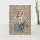 宗教ヴィンテージヴァージンメアリーカトリック カード (正面)