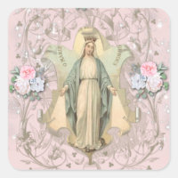 宗教ヴィンテージヴァージンメリーカトリックフローラ