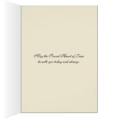 宗教ヴィンテージ聖ハートオブイエズス祈りの言葉 (内側 (右))