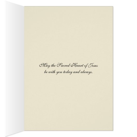 宗教ヴィンテージ聖ハートオブイエズス祈りの言葉 (内側 (右))